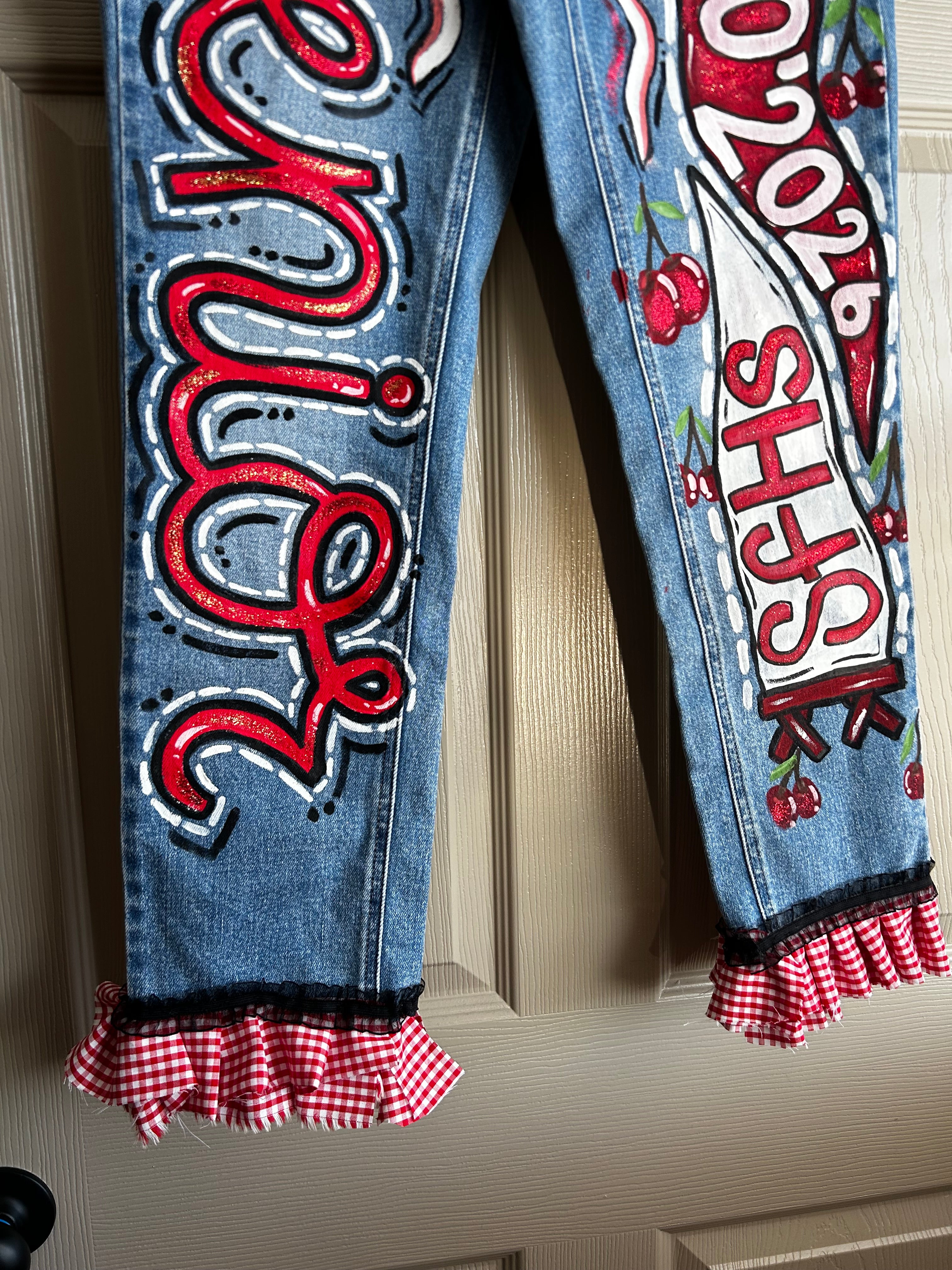 Custom Handpainted Senior Jeans