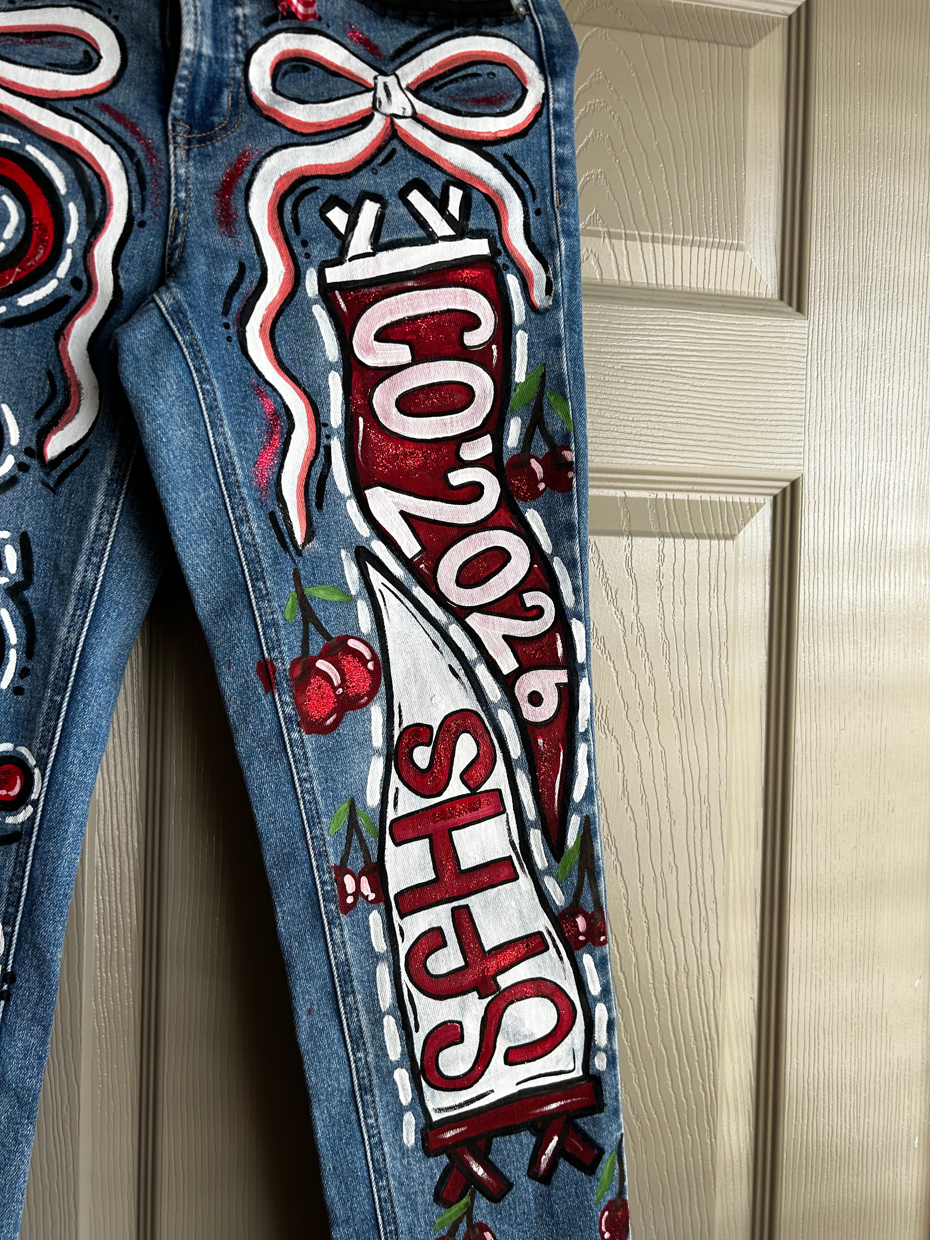 Custom Handpainted Senior Jeans