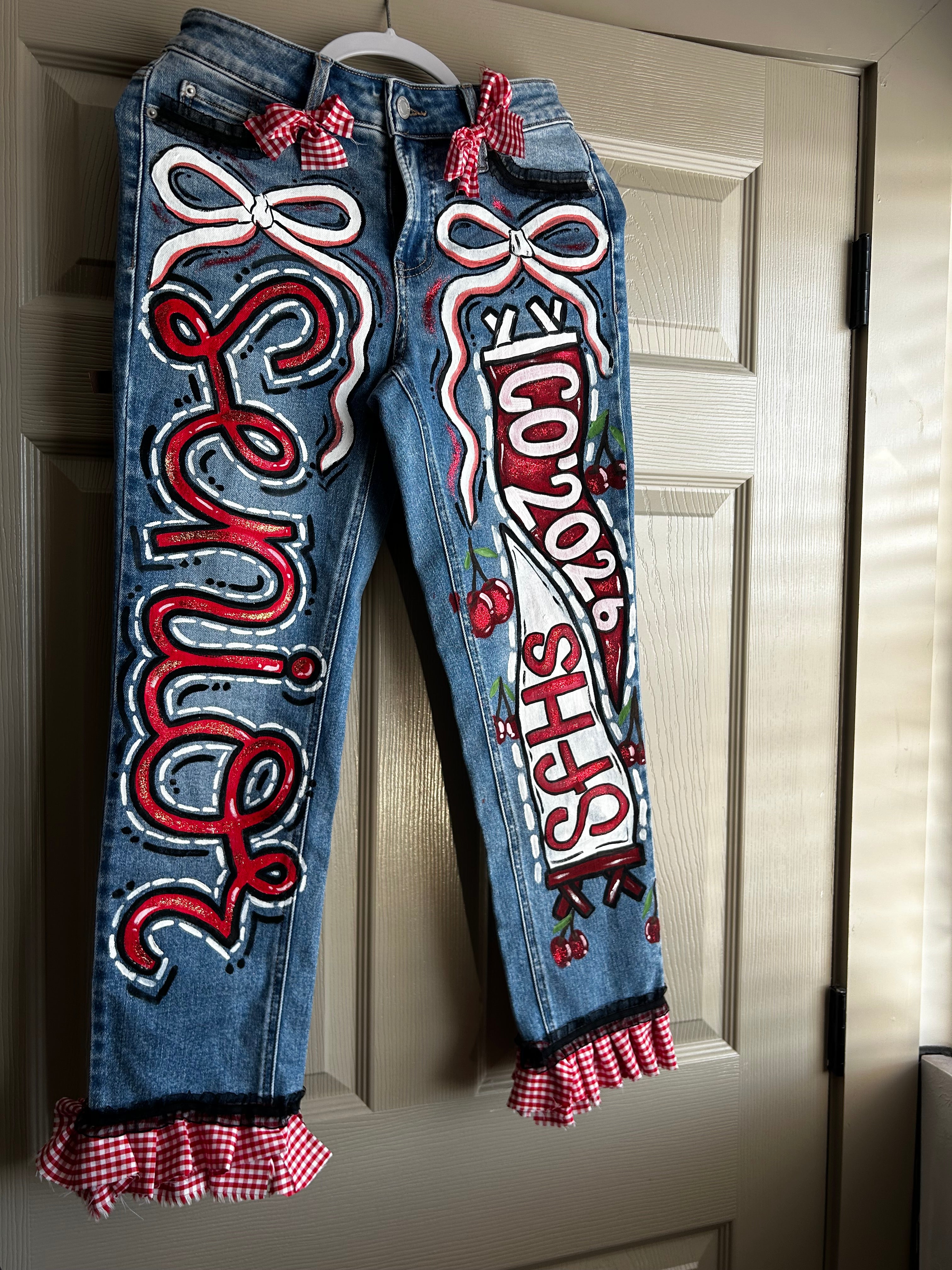 Custom Handpainted Senior Jeans