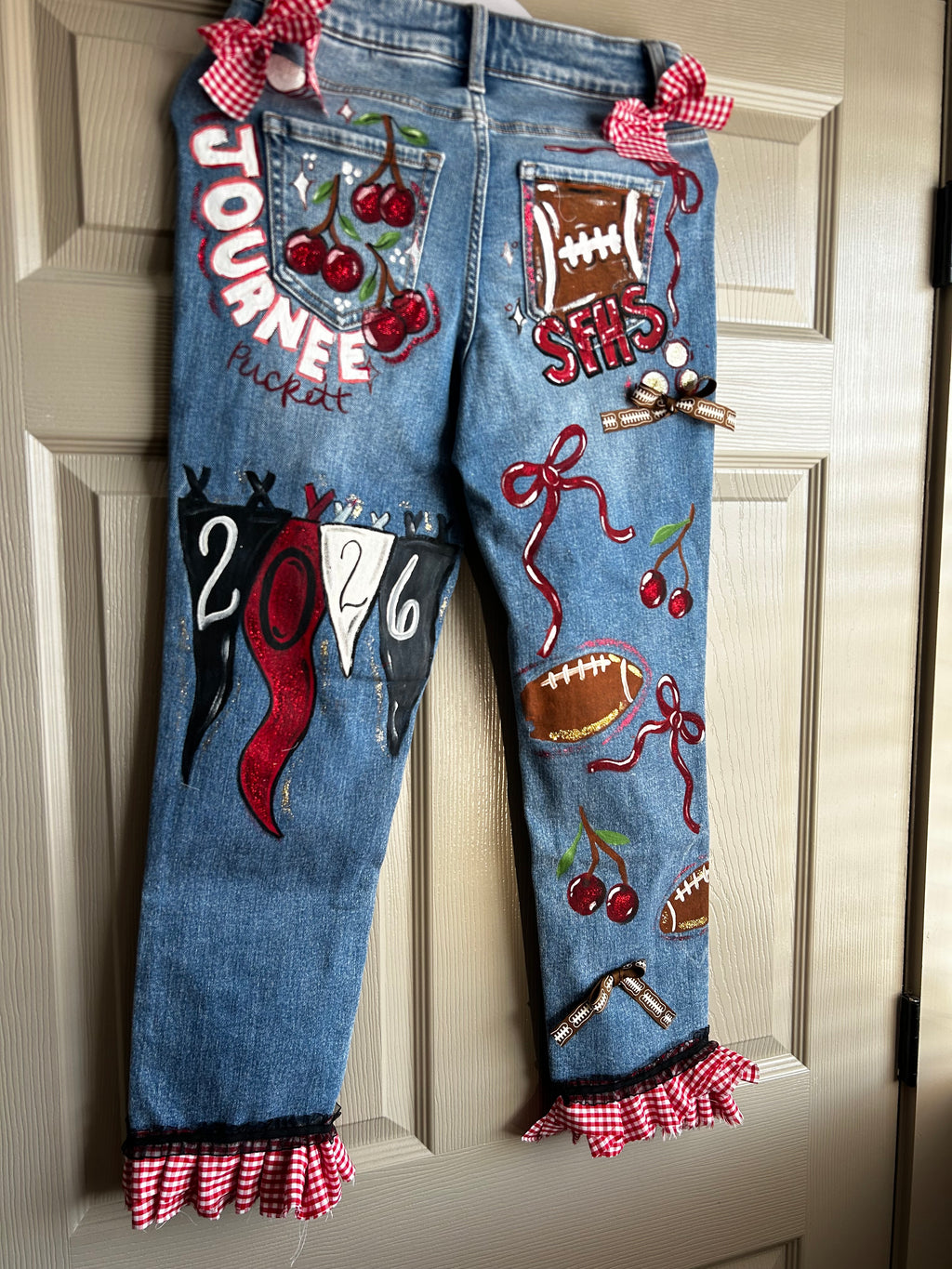 Custom Handpainted Senior Jeans