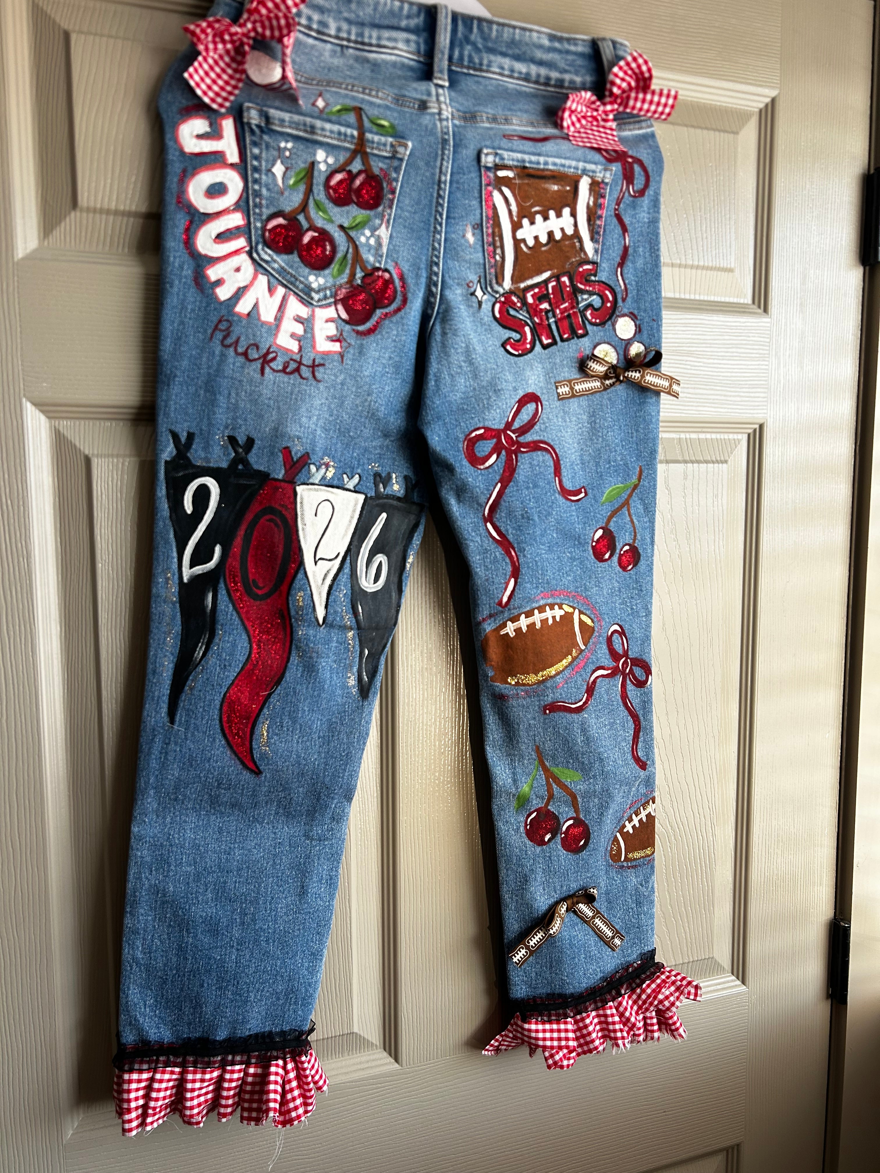 Custom Handpainted Senior Jeans